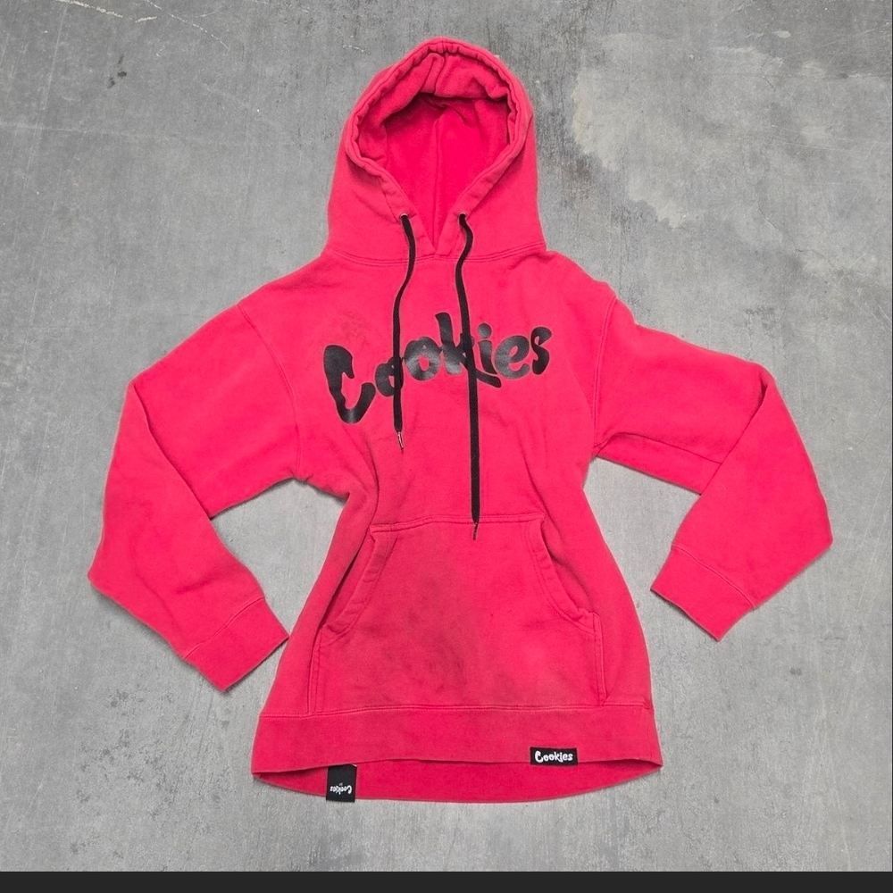 Women's Red Pullover Hoodie with Logo